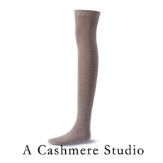 2025年秋季新款过膝连体针织羊绒袜时尚休闲通勤百搭，袜子，蒙娇羊绒