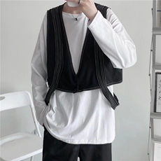 男黑色坎肩机能马甲MB07P30，男装背心/马甲，星座1116-2