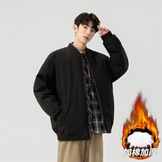 棒球服外套男女棉服美式潮牌复古高级感男装宽松飞行员M0822-P98，男装棉衣，星座308B-2