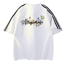 白色拼黑织带
