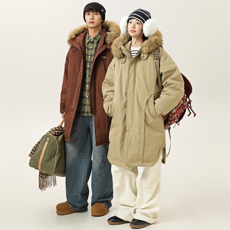 2025冬季新款男日系潮牌立领白鸭绒羽绒服加厚外套棉衣YR82-F335，男装羽绒服，电商A101（原外27）