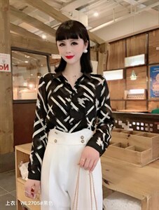 2022春季新款女装修身显瘦气质时尚衬衣图片