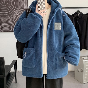 2024冬新款 日系外景 羊羔毛加厚连帽棉衣棉服 YG402-P120控150图片