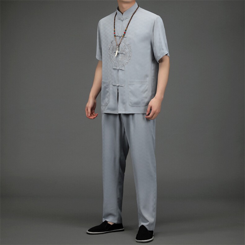 BETZ2202钱塘2020-2风唐装中老年男装中老年套装P110，男装中老年男装，钱塘207-2