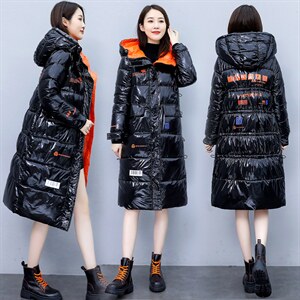 2022冬季新款时尚连帽中长款棉衣修身显瘦保暖外套,女装棉衣/棉服,贵人树