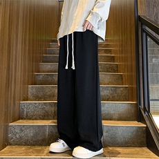 8XL-M特大码秋季新款垂感休闲裤男宽松直筒裤男裤子拖地裤K936P40，男装休闲裤，电商D206-1