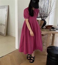 茧型韩版连衣裙，女装连衣裙，欧妮卡蒂蔓