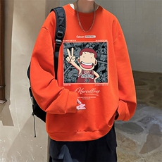 控38简约帅气百搭长袖t恤男大码卫衣T4392-P25加绒款-P35，男装卫衣，电商A040