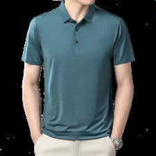 休闲男短袖T恤2023新款夏季翻领简约打底上衣中年宽松潮流POLO衫，男装T恤，电商B212（原钱塘6029）