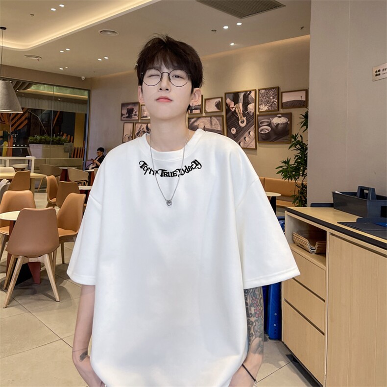 量大优供视频重磅麂皮绒短袖t恤男JT518-特p19,男装T恤,电商B371