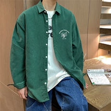 港风23春夏季新款时尚印花款百搭长袖衬衫S621P35控48，男装衬衫，电商A268A