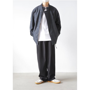 冬季日系复古街头宽松立领棉服防风保暖纯色工装棉衣外套男女图片