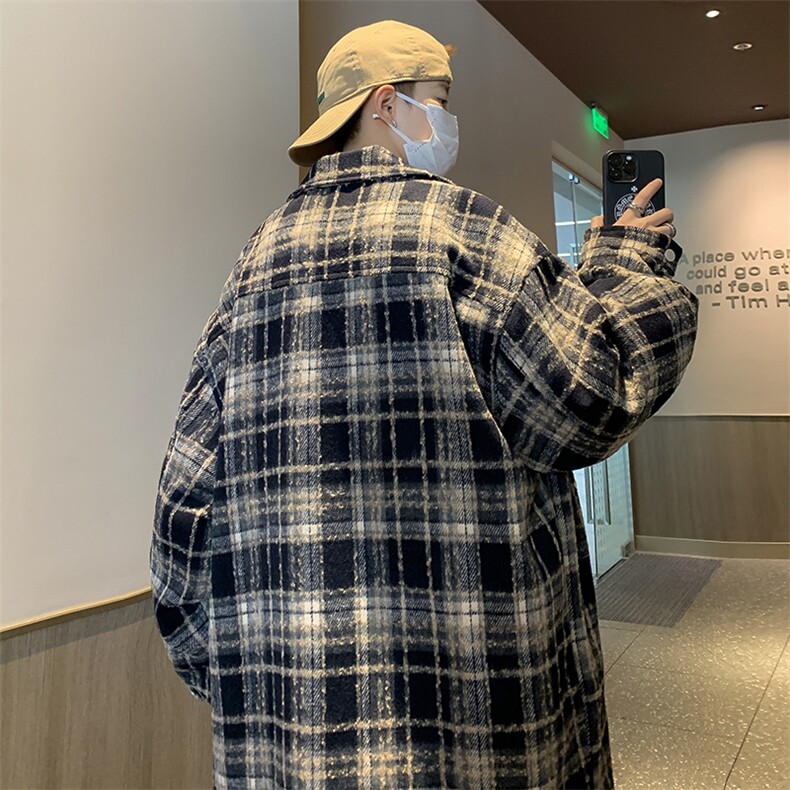 Wt47-P55美式复古宽松型小香风毛呢外套,男装夹克,星座1501-1