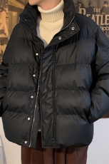 美式复古短款棉服男潮牌高街冬季加厚面包服PU羽绒棉225-2-20503，男装棉衣，星座225-2