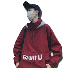 D06秋港风卫衣男连帽套头韩版潮流学生情侣衣服潮牌外套ins夹克，男装夹克，星座115A(原星座507）