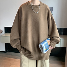 半高领毛衣男士大码针织衫男毛线衣男M18099-P45加绒款-P65，男装针织衫/毛衣，电商A040