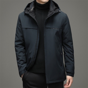 冬季新款中青年男士厚款连帽可脱卸羽绒服外套SNNYR86R9617-P235图片