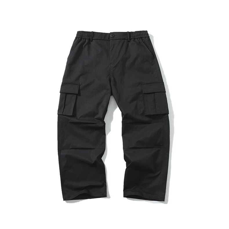 白底-口袋工装裤男款褶皱伞兵休闲裤9007-P48,男装工装外套,电商B380（原B361）