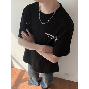 t恤男款夏季短袖cleanfit美式复古百搭上衣服T0125-P40图片