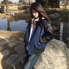 美式复古棒球服外套春秋季2025年新款超火百搭时尚情侣夹克，男装夹克，星座506A