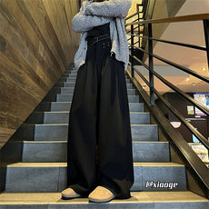 XZ616春季重磅打褶马吉拉宽松设计感休闲长裤TY1176P65控78，男装休闲裤，星座512A（原616）
