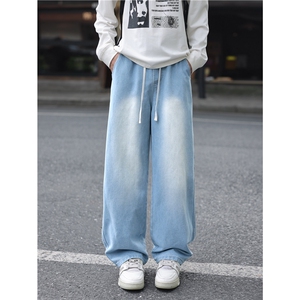 抖音品质美式宽松水洗cleanfit休闲牛仔裤B315-K25449-特p35控68图片