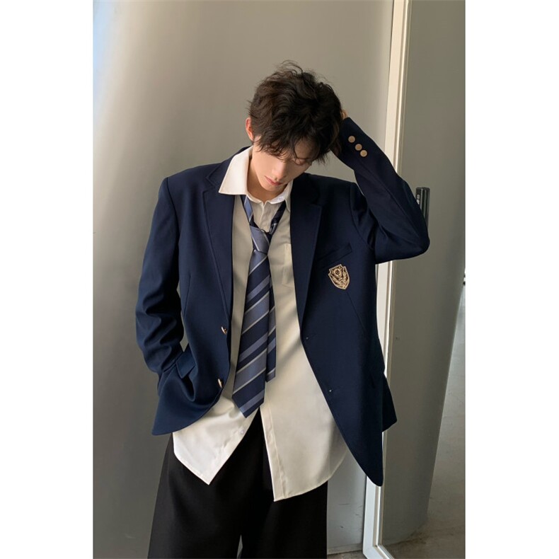 C316 XZ000 P75 春装新款制服DK转场班服校服时尚西装外套男学院图片