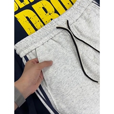 港风秋款男女休闲卫裤三条杠条纹直筒宽松长裤h075P45，男装休闲裤，星座1013-1