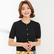 秋冬季新款百搭休闲外套气质简约半袖显白显瘦开衫羊毛衫女，女装羊毛衫，润匹羊绒