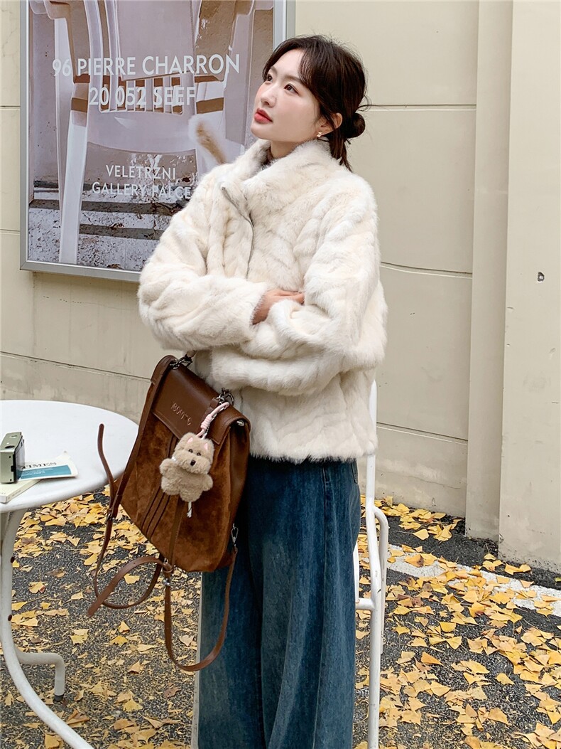 210-7703-P185-K258仿水貂高端皮毛一体女士,女装羊羔毛/颗粒绒,浙宝210（原浙宝191）