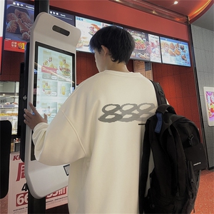 特P25控48 秋冬新款男士圆领卫衣宽松休闲日常百搭上衣WQ2图片