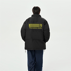 日系白底抖音直播得物高品质宽松面包服羽绒棉外套棉衣M1145P65，男装棉衣，电商C408(原B339-1)