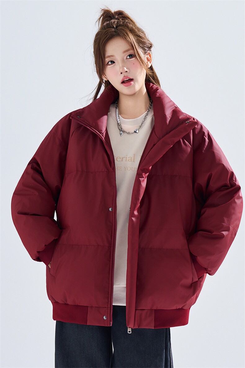 新款冬季羽绒立领PU皮棉服棉袄韩版宽松外套A436-2522-P80,男装棉衣,电商A436