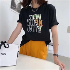 2021/秋/短袖T恤，女装T恤，潘朵拉