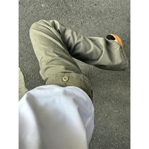 【网图有货】灰绿色工装裤欧美vibe裤子美式伐木裤GZK18LL-特P60图片
