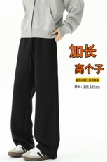 秋季瘦高个子加长休闲裤男直筒阔腿188cm115运动裤宽松KZ030P55，男装休闲裤，电商B312
