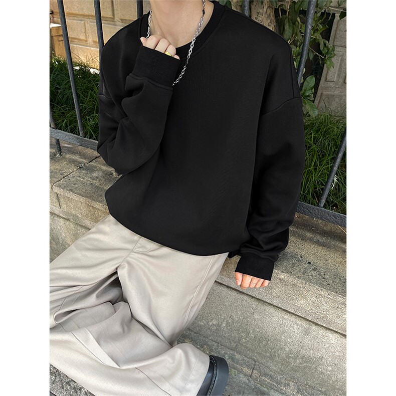 秋冬新款纯色圆领可二开卫衣休闲百搭洋气XZ302B-1-VE8888-P20,男装卫衣,星座302B-1
