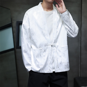 2025秋装新款 加厚龙纹夹克开衫外套 唐装汉服 潮流 2512-P50图片
