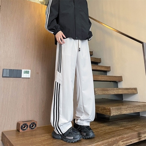 K212/特P35新款休闲裤男女宽松潮流大码直筒裤子春夏垂感速干长裤图片