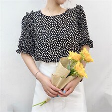 夏季新款设计感花花袖小衫，其它，青橙愫(7F)