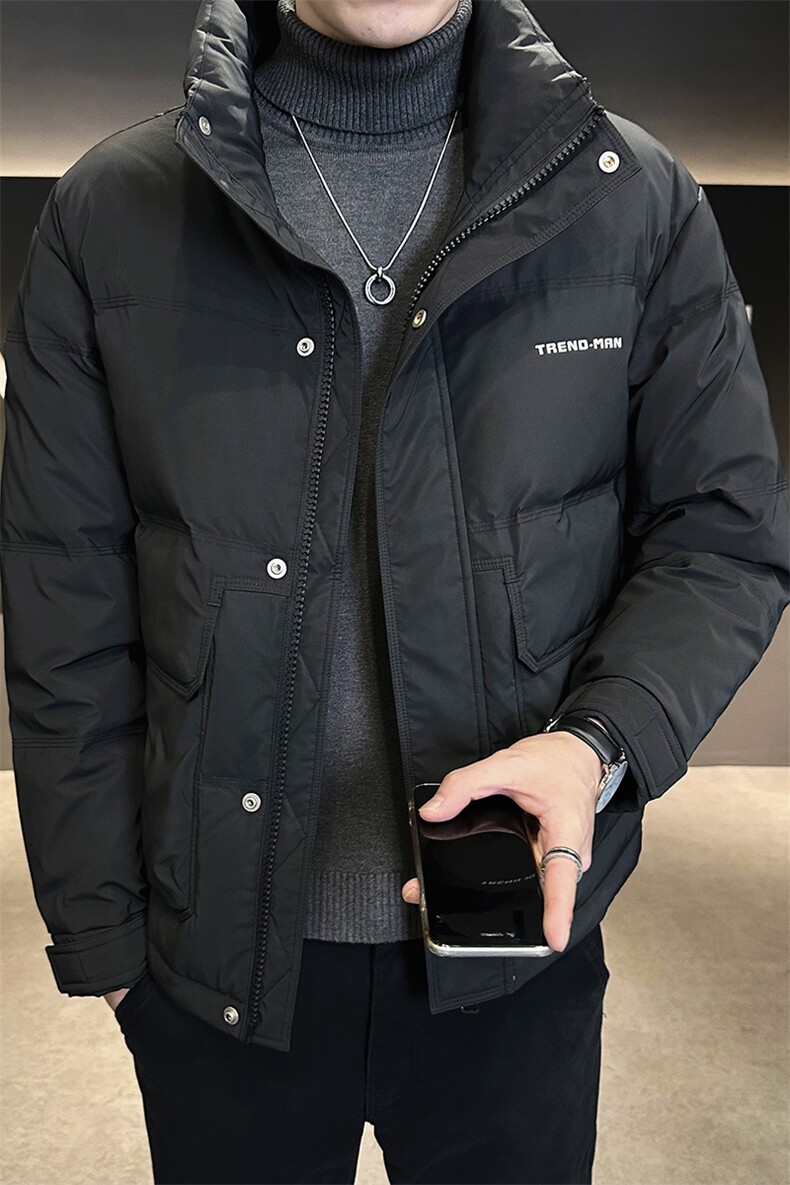 2025新款冬季男士羽绒服潮牌立领外套上衣A313-6308-P120特批,男装羽绒服,电商A313