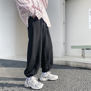 抽绳束脚潮牌纯色百搭休闲卫裤男 D328-X85-P65图片