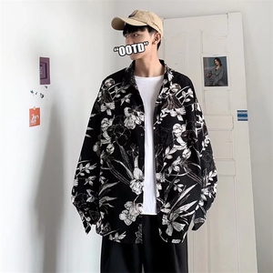 男秋季新款长袖碎花衬衫 C165 P28图片