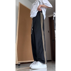 大量现货美式复古薄款条纹伞兵裤男夏季速干休闲裤DY5036-特P35，男装休闲裤，电商A178