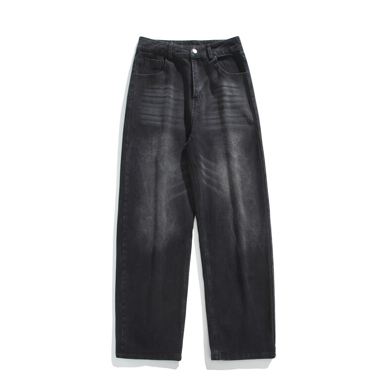 2025新款黑色美式裤男裤男生宽松春秋直筒裤长裤25XK67032特批40,男装牛仔裤,电商A042