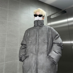 皮棉服冬季宽松棉衣立领冬装棉袄外套男MY2415-特100控168图片