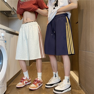 2025夏季新款美式运动条纹宽松卫裤短裤B315-K25739-特p30控58图片