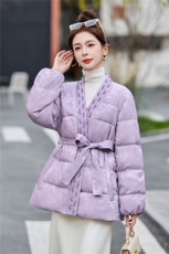 现货。现货2026年冬季人丝轻奢中重工刺绣中长款羽绒新款，女装羽绒服，艾仟回(原伊仟回)