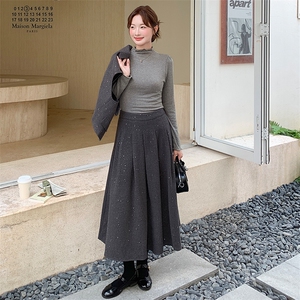 含绵羊毛小香风亮片钻扣套装女2025秋冬新款马甲无袖外套半身裙图片