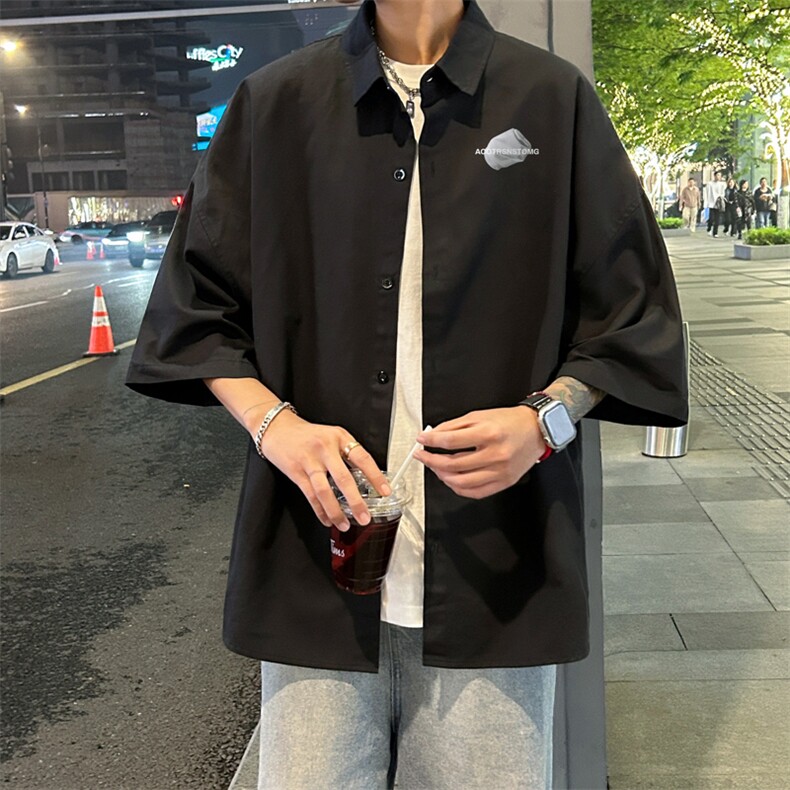 量大优供视频冰丝短袖衬衫男DS239-特P25,男装T恤,电商B367